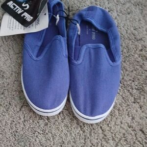 Active USA Kids Canvas Slip-On Sneakers - Royal Blue